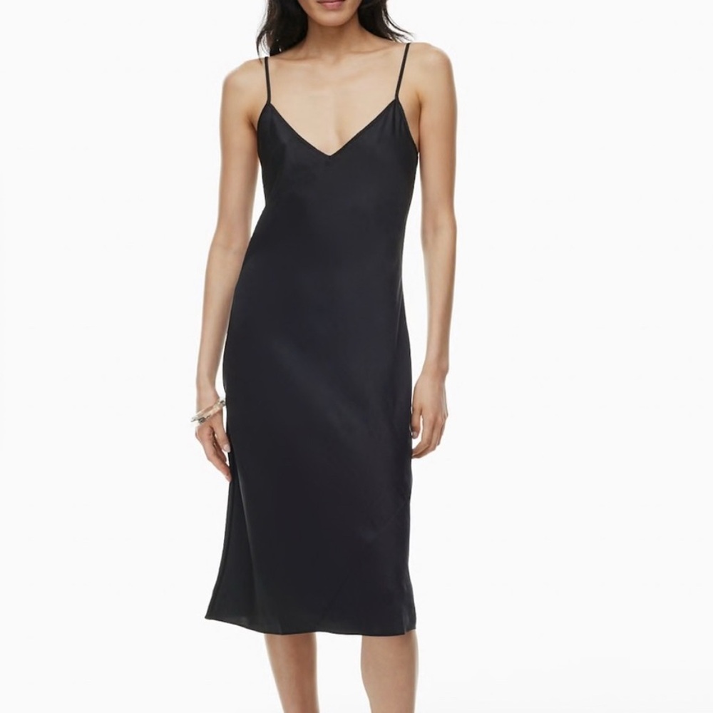 Wilfred Black Slip Dress